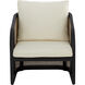 Palermo Charcoal / Stinson Cream Outdoor Lounge Chair